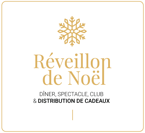 Menus de la soirée du Réveillon de Noël - Cabaret Oh ! César